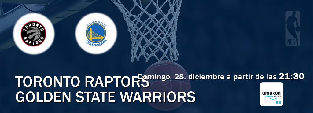 El partido entre Toronto Raptors y Golden State Warriors será retransmitido por Amazon Prime ES (domingo, 28. diciembre a partir de las 21:30). El partido entre Toronto Raptors y Golden State Warriors será retransmitido por Amazon Prime ES (domingo, 28. diciembre a partir de las 21:30).