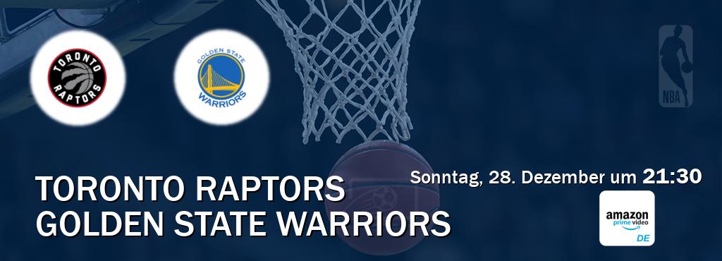 Das Spiel zwischen Toronto Raptors und Golden State Warriors wird am Sonntag, 28. Dezember um 21:30, live vom Amazon Prime DE übertragen. Das Spiel zwischen Toronto Raptors und Golden State Warriors wird am Sonntag, 28. Dezember um 21:30, live vom Amazon Prime DE übertragen.