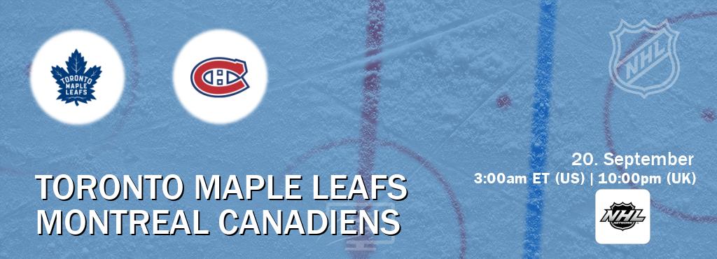 You can watch game live between Toronto Maple Leafs and Montreal Canadiens on NHL Network(US). You can watch game live between Toronto Maple Leafs and Montreal Canadiens on NHL Network(US).