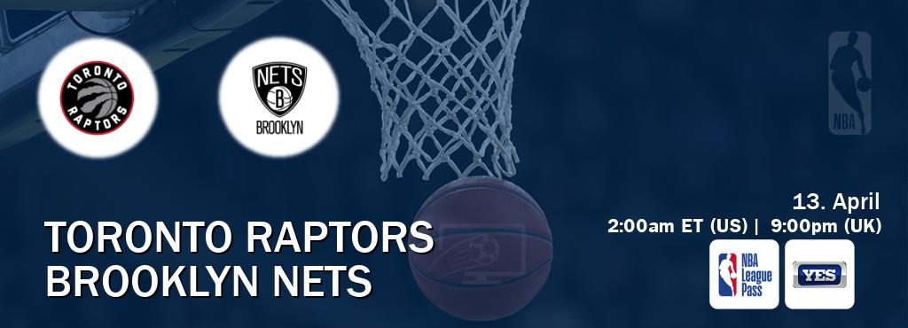 You can watch game live between Toronto Raptors and Brooklyn Nets on NBA League Pass and YES(US).