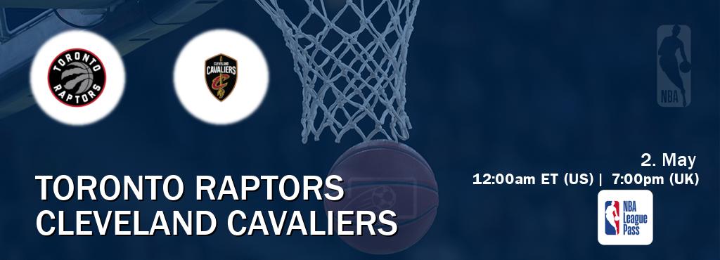 You can watch game live between Toronto Raptors and Cleveland Cavaliers on NBA League Pass.