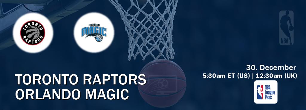 You can watch game live between Toronto Raptors and Orlando Magic on NBA League Pass. You can watch game live between Toronto Raptors and Orlando Magic on NBA League Pass.