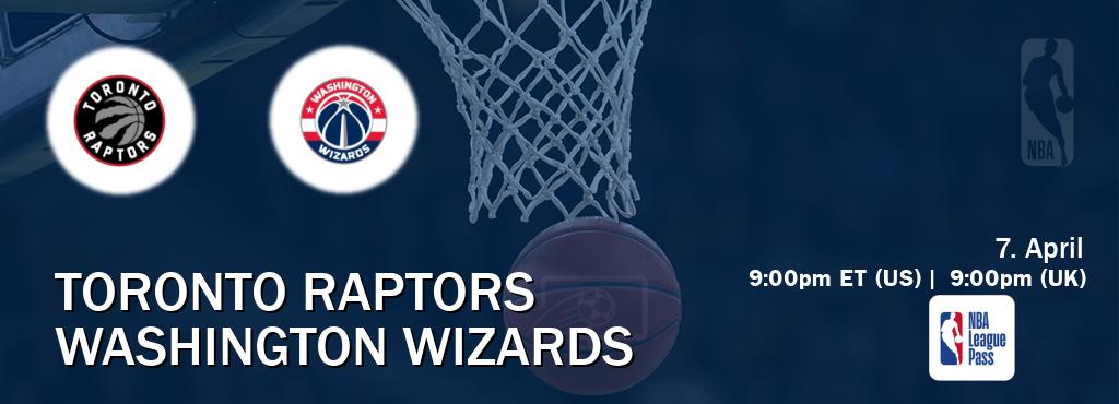 You can watch game live between Toronto Raptors and Washington Wizards on NBA League Pass.