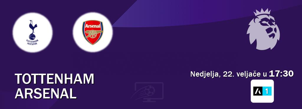Izravni prijenos utakmice Tottenham i Arsenal pratite uživo na Arena Sport 1 (nedjelja, 22. veljače u 17:30). Izravni prijenos utakmice Tottenham i Arsenal pratite uživo na Arena Sport 1 (nedjelja, 22. veljače u 17:30).