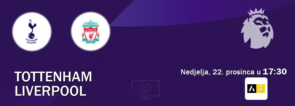 Izravni prijenos utakmice Tottenham i Liverpool pratite uživo na Arena Sport 3 (nedjelja, 22. prosinca u  17:30).