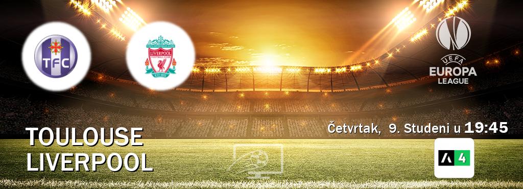 Izravni prijenos utakmice Toulouse i Liverpool pratite uživo na Arena Sport 4 (Četvrtak,  9. Studeni u  19:45).