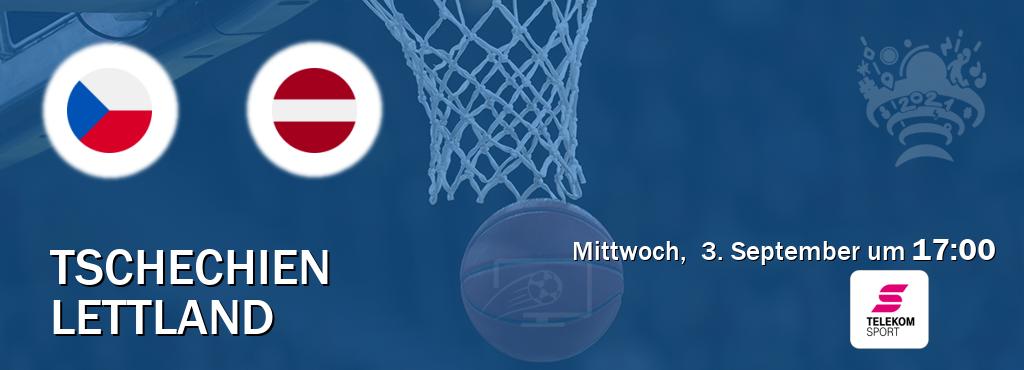 Das Spiel zwischen Tschechien und Lettland wird am Mittwoch,  3. September um  17:00, live vom Magenta Sport übertragen.