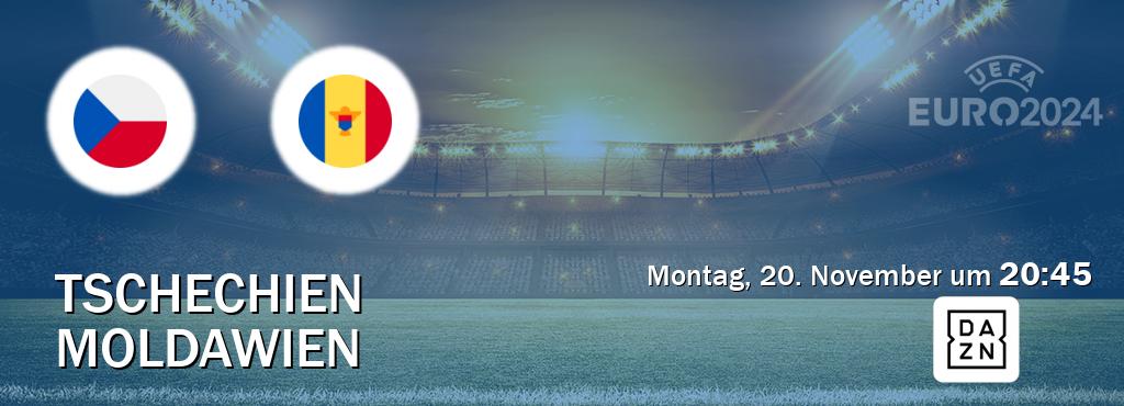 Das Spiel zwischen Tschechien und Moldawien wird am Montag, 20. November um  20:45, live vom DAZN übertragen.