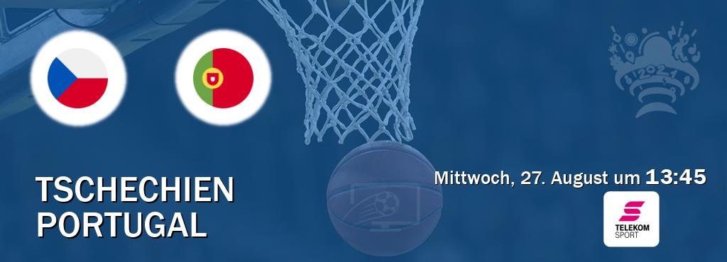 Das Spiel zwischen Tschechien und Portugal wird am Mittwoch, 27. August um 13:45, live vom Magenta Sport übertragen. Das Spiel zwischen Tschechien und Portugal wird am Mittwoch, 27. August um 13:45, live vom Magenta Sport übertragen.