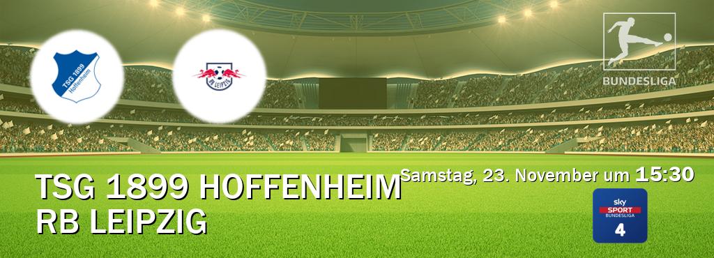 Das Spiel zwischen TSG 1899 Hoffenheim und RB Leipzig wird am Samstag, 23. November um  15:30, live vom Sky Bundesliga 4 übertragen.