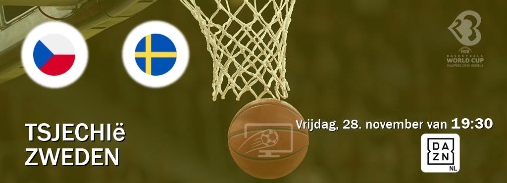Wedstrijd tussen Tsjechië en Zweden live op tv bij DAZN (vrijdag, 28. november van  19:30).