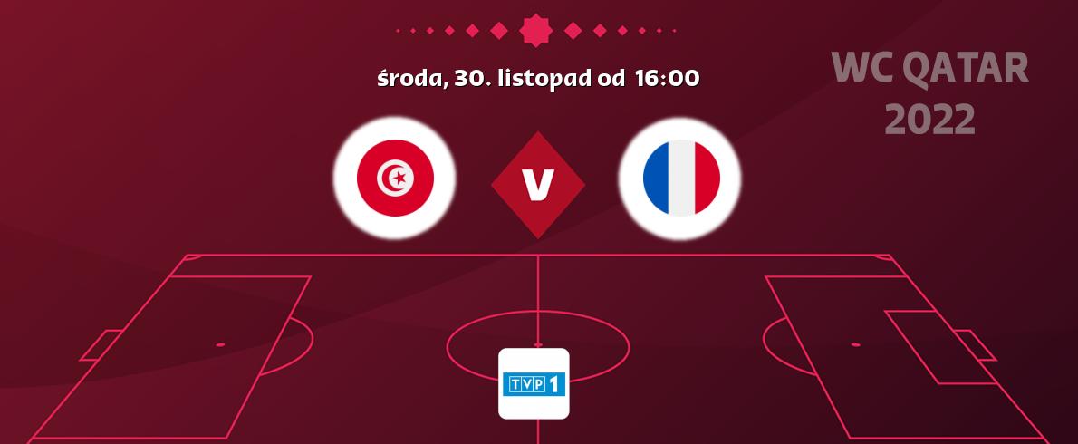 Gra między Tunezja i Francja transmisja na żywo w TVP 1 (środa, 30. listopad od  16:00).