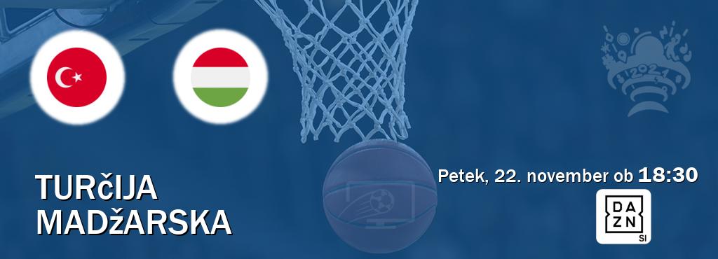 Turčija in Madžarska v živo na DAZN. Prenos tekme bo v petek, 22. november ob  18:30