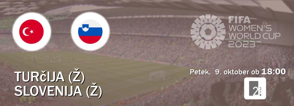 Turčija (Ž) in Slovenija (Ž) v živo na TV Slo 2. Prenos tekme bo v petek,  9. oktober ob  18:00
