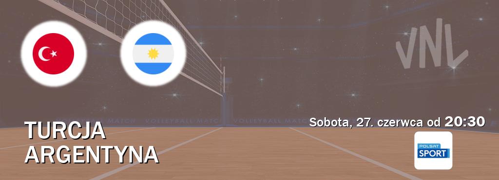Gra między Turcja i Argentyna transmisja na żywo w Polsat Sport (sobota, 27. czerwca od  20:30).