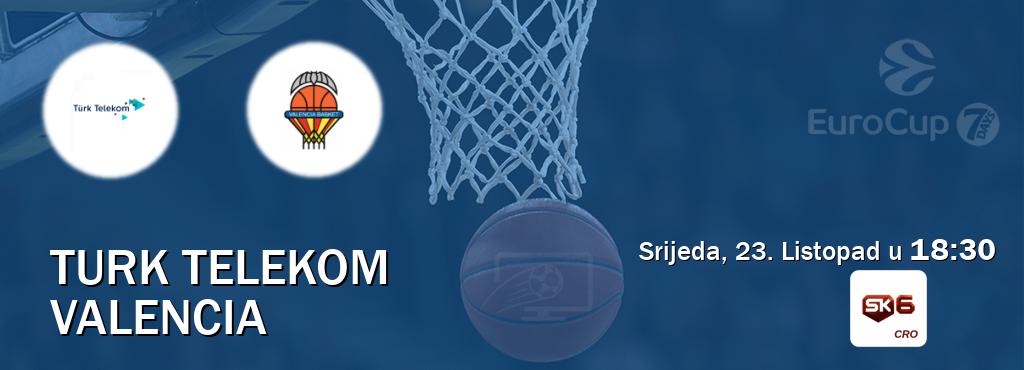 Izravni prijenos utakmice Turk Telekom i Valencia pratite uživo na Sportklub 6 (Srijeda, 23. Listopad u  18:30).