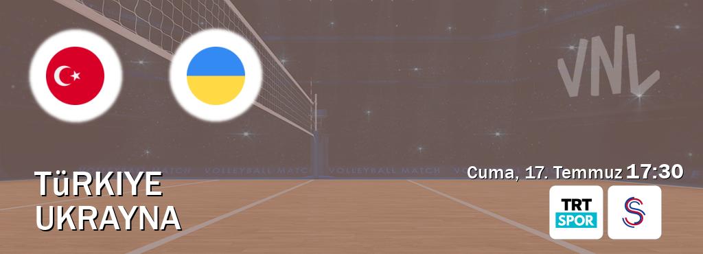 Karşılaşma Türkiye - Ukrayna TRT Spor ve S Sport'den canlı yayınlanacak (Cuma, 17. Temmuz 17:30). Karşılaşma Türkiye - Ukrayna TRT Spor ve S Sport'den canlı yayınlanacak (Cuma, 17. Temmuz 17:30).