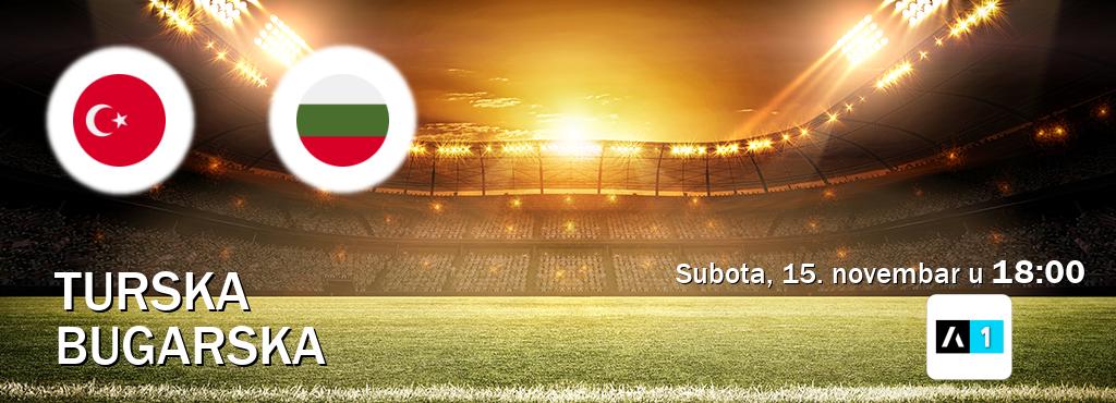 Izravni prijenos utakmice Turska i Bugarska pratite uživo na Arena Sport 1 (subota, 15. novembar u  18:00).
