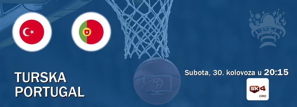 Izravni prijenos utakmice Turska i Portugal pratite uživo na Sportklub 4 (subota, 30. kolovoza u 20:15). Izravni prijenos utakmice Turska i Portugal pratite uživo na Sportklub 4 (subota, 30. kolovoza u 20:15).