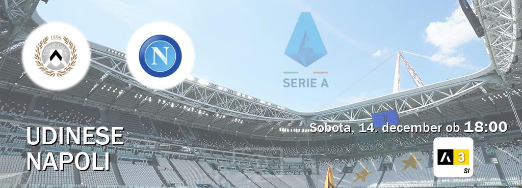 Dvoboj Udinese in Napoli s prenosom tekme v živo na Arena Sport 3.