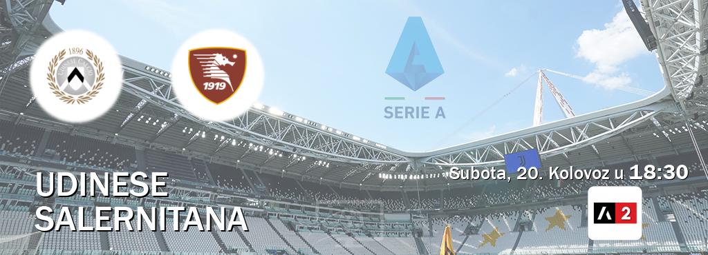 Izravni prijenos utakmice Udinese i Salernitana pratite uživo na Arena Sport 2 (Subota, 20. Kolovoz u  18:30).
