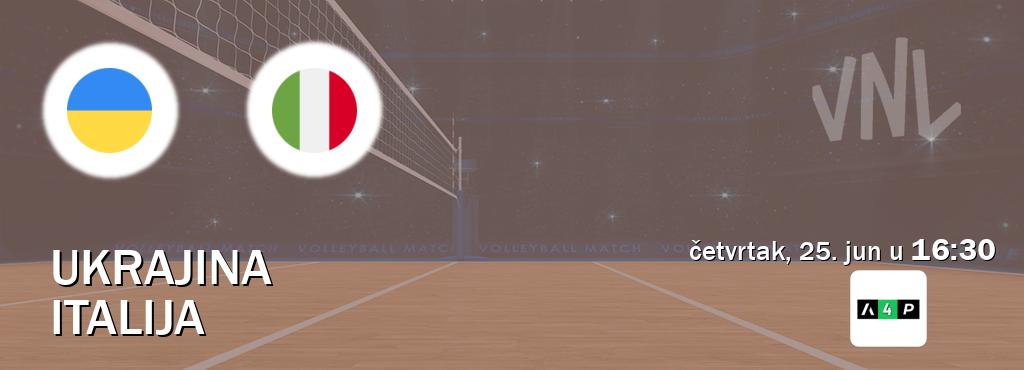 Izravni prijenos utakmice Ukrajina i Italija pratite uživo na Arena Premium 4 (četvrtak, 25. jun u  16:30).