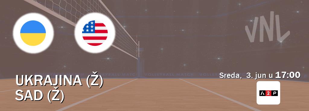 Izravni prijenos utakmice Ukrajina (Ž) i SAD (Ž) pratite uživo na Arena Premium 2 (sreda,  3. jun u  17:00).