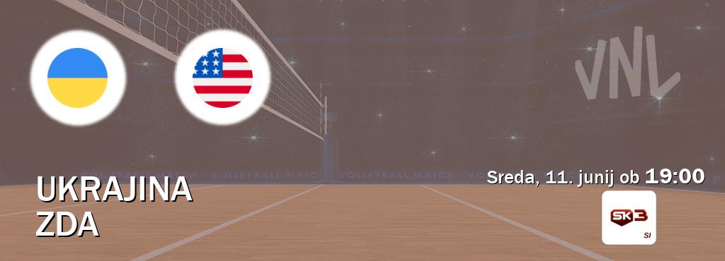 Prenos tekme med Ukrajina in ZDA v živo na Sportklub 3 (sreda, 11. junij ob  19:00 uri).