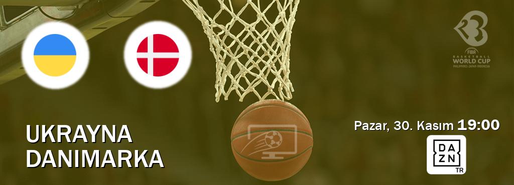 Karşılaşma Ukrayna - Danimarka DAZN'den canlı yayınlanacak (Pazar, 30. Kasım  19:00).