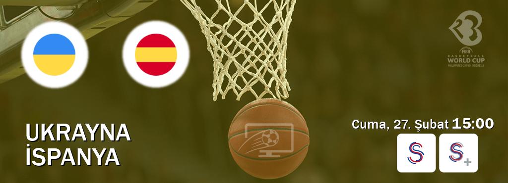 Karşılaşma Ukrayna - İspanya S Sport ve S Sport +'den canlı yayınlanacak (Cuma, 27. Şubat  15:00).