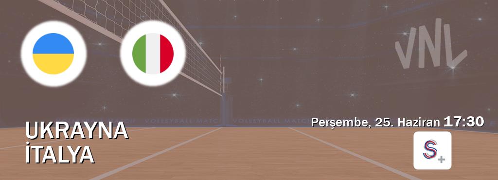 Karşılaşma Ukrayna - İtalya S Sport +'den canlı yayınlanacak (Perşembe, 25. Haziran  17:30).