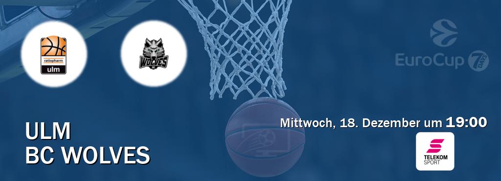 Das Spiel zwischen Ulm und BC Wolves wird am Mittwoch, 18. Dezember um  19:00, live vom Magenta Sport übertragen.