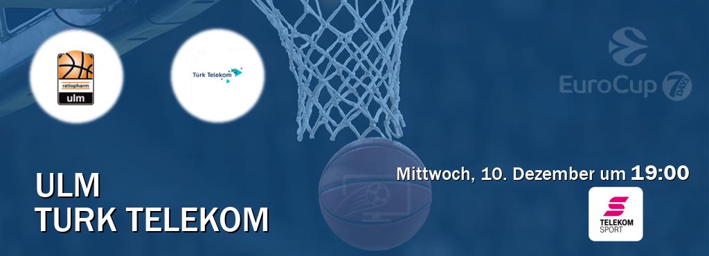 Das Spiel zwischen Ulm und Turk Telekom wird am Mittwoch, 10. Dezember um  19:00, live vom Magenta Sport übertragen.