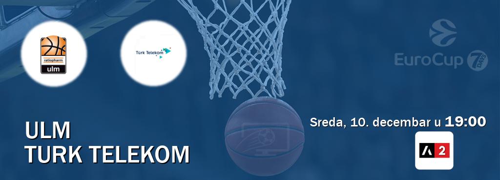 Izravni prijenos utakmice Ulm i Turk Telekom pratite uživo na Arena Sport 2 (sreda, 10. decembar u  19:00).