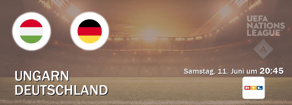Das Spiel zwischen Ungarn und Deutschland wird am Samstag, 11. Juni um  20:45, live vom RTL übertragen.