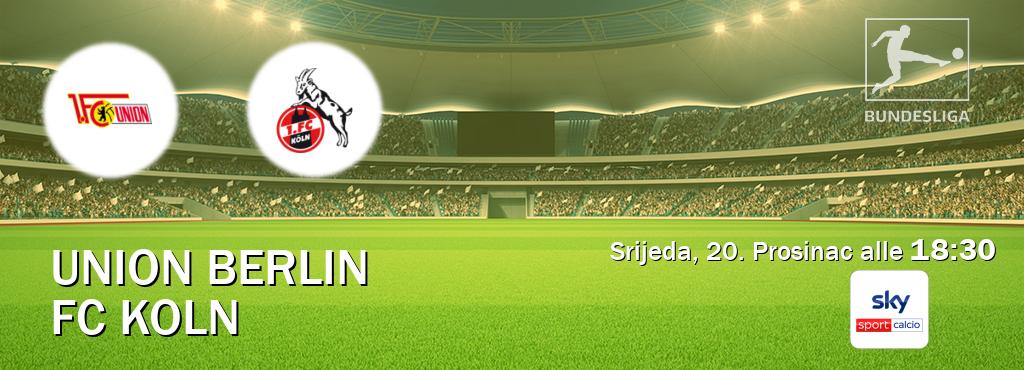 Il match Union Berlin - FC Koln sarà trasmesso in diretta TV su Sky Sport Calcio (ore 18:30)
