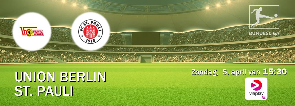 Wedstrijd tussen Union Berlin en St. Pauli live op tv bij Viaplay Nederland (zondag,  5. april van  15:30).