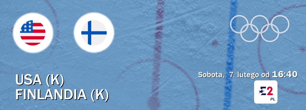 Gra między USA (K) i Finlandia (K) transmisja na żywo w Eurosport 2 (sobota,  7. lutego od  16:40).