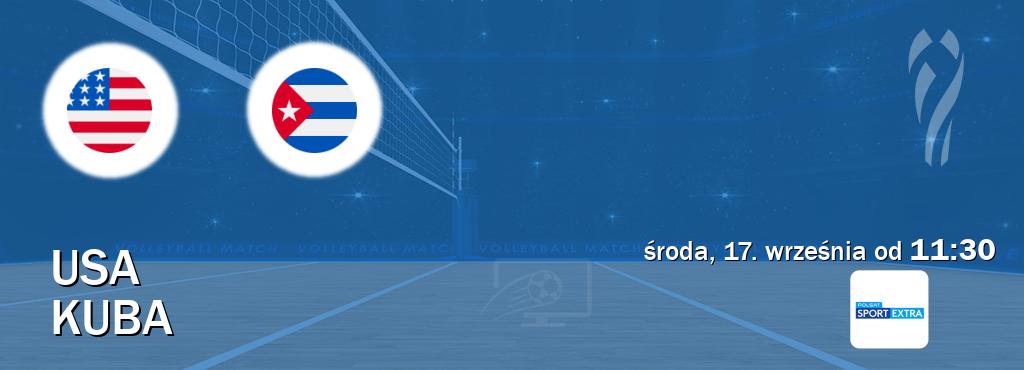 Gra między USA i Kuba transmisja na żywo w Polsat Sport Extra (środa, 17. września od 11:30). Gra między USA i Kuba transmisja na żywo w Polsat Sport Extra (środa, 17. września od 11:30).