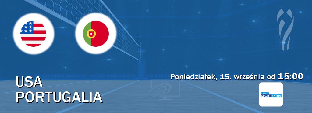 Gra między USA i Portugalia transmisja na żywo w Polsat Sport Extra (poniedziałek, 15. września od  15:00).