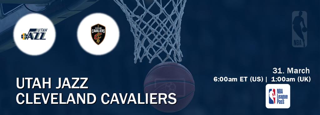 You can watch game live between Utah Jazz and Cleveland Cavaliers on NBA League Pass.