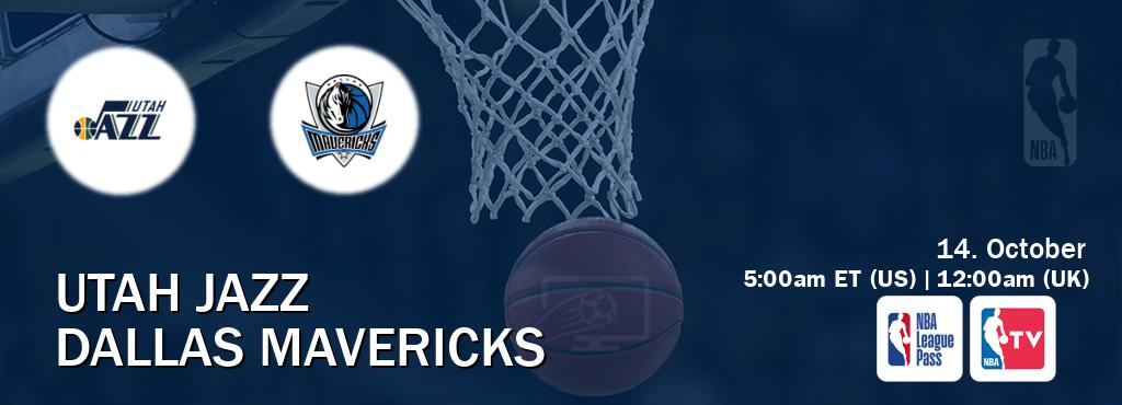 You can watch game live between Utah Jazz and Dallas Mavericks on NBA League Pass and NBA TV(US). You can watch game live between Utah Jazz and Dallas Mavericks on NBA League Pass and NBA TV(US).