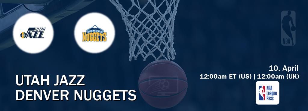 You can watch game live between Utah Jazz and Denver Nuggets on NBA League Pass.