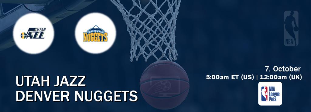 You can watch game live between Utah Jazz and Denver Nuggets on NBA League Pass. You can watch game live between Utah Jazz and Denver Nuggets on NBA League Pass.