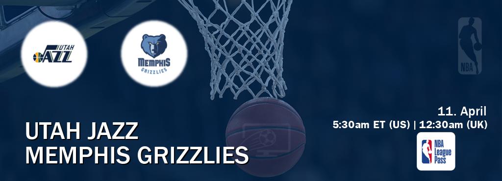You can watch game live between Utah Jazz and Memphis Grizzlies on NBA League Pass.
