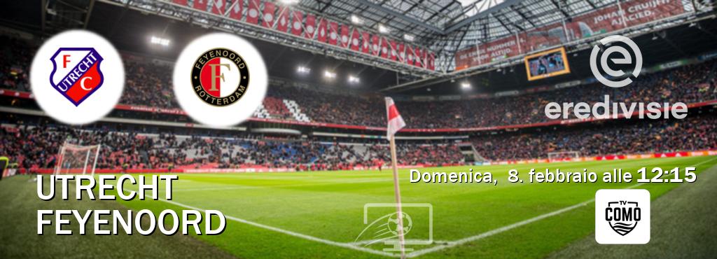 Il match Utrecht - Feyenoord sarà trasmesso in diretta TV su Como TV (ore 12:15)