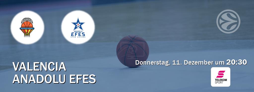 Das Spiel zwischen Valencia und Anadolu Efes wird am Donnerstag, 11. Dezember um  20:30, live vom Magenta Sport übertragen.