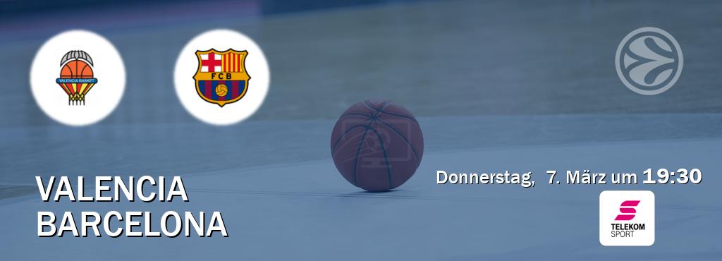 Das Spiel zwischen Valencia und Barcelona wird am Donnerstag,  7. März um  19:30, live vom Magenta Sport übertragen.