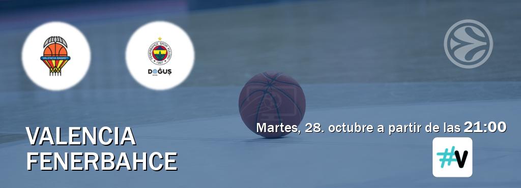 El partido entre Valencia y Fenerbahce será retransmitido por M+ Vamos (martes, 28. octubre a partir de las 21:00). El partido entre Valencia y Fenerbahce será retransmitido por M+ Vamos (martes, 28. octubre a partir de las 21:00).