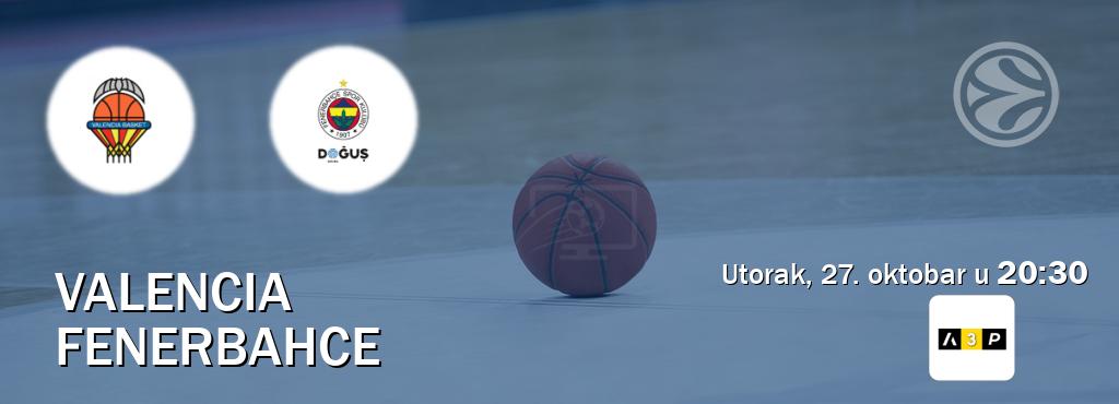Izravni prijenos utakmice Valencia i Fenerbahce pratite uživo na Arena Premium 3 (utorak, 27. oktobar u 20:30). Izravni prijenos utakmice Valencia i Fenerbahce pratite uživo na Arena Premium 3 (utorak, 27. oktobar u 20:30).